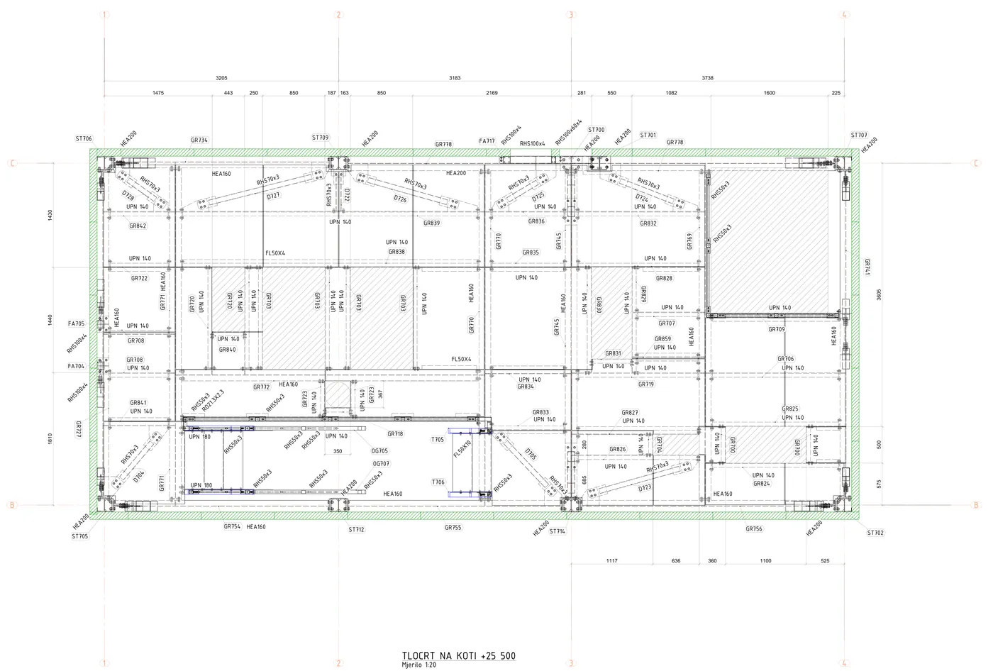 Nacrti za odobrenje — Elevatorski toranj s tehnološkim platformama